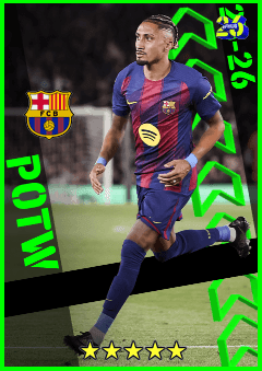Raphinha (RWF, rating 97) - POTW 21 May '26 card
