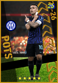 Lautaro Martínez (CF, rating 97) - POTS Italian League 25-26 card