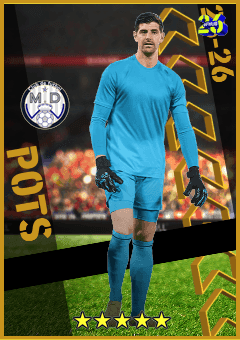 Thibaut Courtois (GK, rating 95) - POTS Spanish League 25-26 card