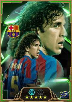 Carles Puyol (CB, rating 86) - European Clubs Selection Guardians 30 Dec '24 card