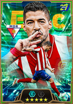 Luis Suárez (CF, rating 85) - Madrid Rosas RB 20-21 card